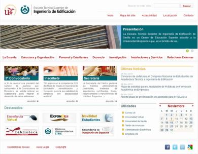 Web Escuela Técnica Superior de Ingeniería de la Edificación